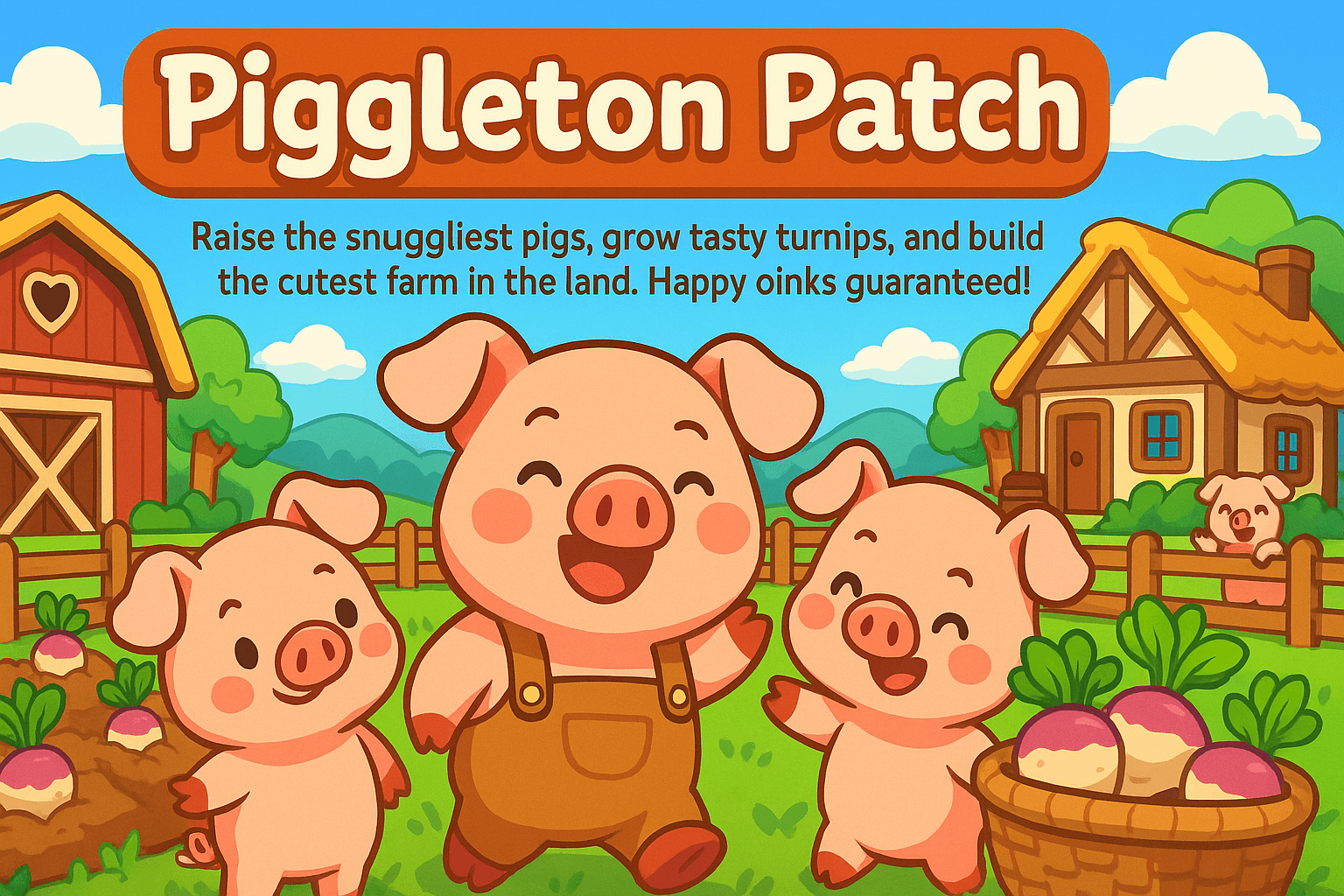 A fun pig-raising game