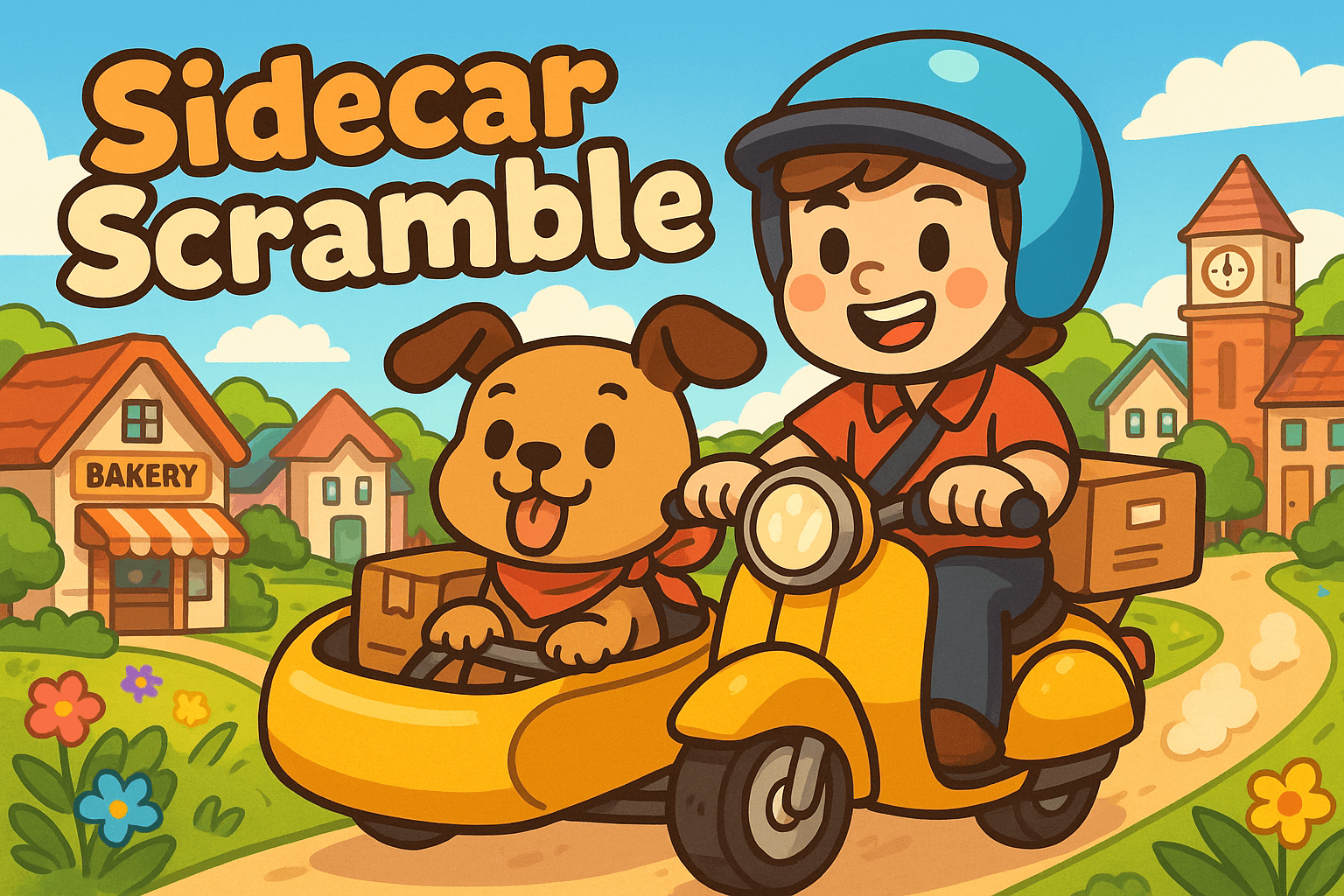 A charming pet motorcycle game